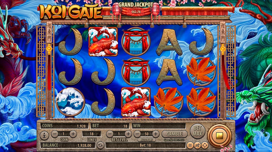 Koi Gate respin feature by Habanero