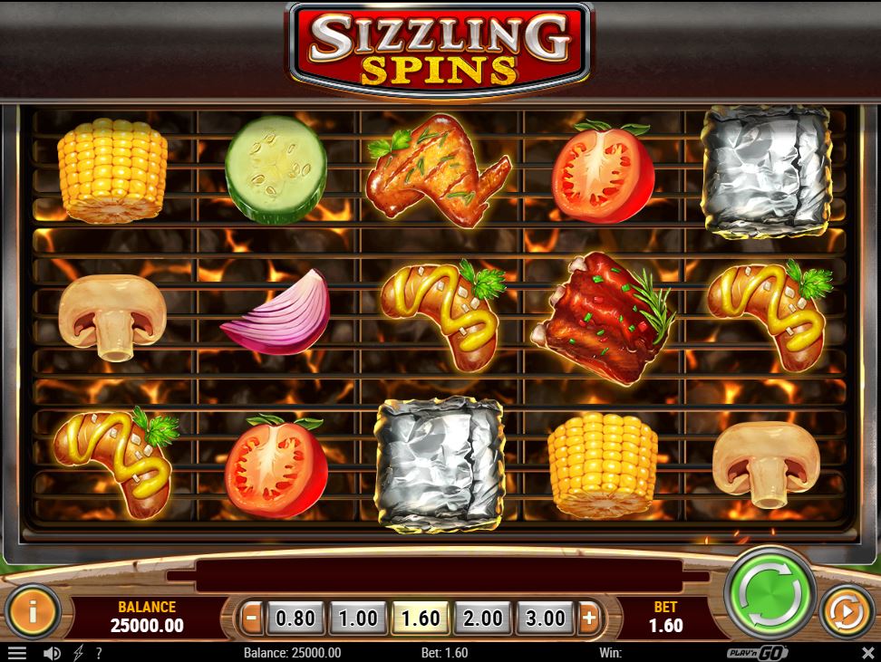 Sizzling Spins gameplay by Play'n GO
